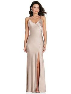 Slip Bridesmaids Dresses, Toasted Sugar, Bias Slip Dress, Bridesmaid Dresses Gowns, Dessy Collection, Bridesmaid Dressing Gowns, Elegant Bridesmaid Dresses, After Six, Contemporary Dresses