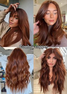 Hair Color Ideas For Brunettes Copper, 6r Hair Color, From Red To Brown Hair Transition, Solid Fall Hair Color, What Color Should I Dye My Hair Quiz, Cinnamon Brown Balayage, Medium Copper Brown Hair, Brown Copper Hair, Cinnamon Hair Color