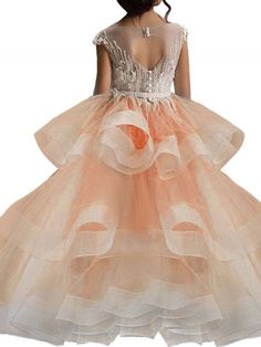 White Fitted Ball Gown For Spring, Peach Princess Dress With Ruffles, Peach Ruffled Dresses For Wedding, Peach Ruffled Wedding Dress, White Princess Dress For Spring Prom, White Princess Gown For Spring, White Spring Ball Gown For Prom, White Spring Prom Ball Gown, White Sleeveless Ball Gown For Spring