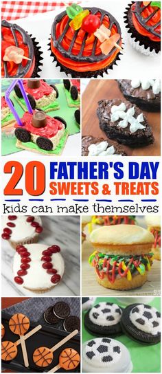 father's day sweets and treats for kids can make themselvess with these fun ideas