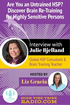 Are you a highly sensitive person, also known as HSP?Do you even know what a highly sensitive person or HSP is?Today we had the distinct pleasure to bring you a Global HSP Consultant, author, speaker, licensed therapist, researcher and teacher.Julie is a transformational leader on the issues of highly sensitive persons and is an HSP herself.Julie has worked with 1,000's of HSPs ..listen to our interview here. Hsp Highly Sensitive, Self Help Group, Podcast Interview, Sensitive Person, Vibe Tribe, Licensed Therapist, Highly Sensitive People, Online Training Courses, Highly Sensitive Person