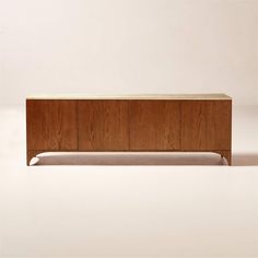 the sideboard is made out of wood