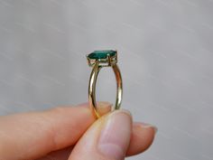 Solid 14K gold Emerald Ring Engagement Ring Promise ring, beautiful gift. Material: Solid 14K Gold Main Stone: 6*8 lab created Emerald Main stone can be changed to other gemstones, please feel free to contact if you need a custom order. CSG034 14k Gold Gia Certified Emerald Ring For May Birthstone, Gia Certified 14k Gold Emerald Ring For May Birthstone, Green 14k Gold Ring For Proposal, Green Vvs Clarity Rings For Proposal, 14k Gold Emerald Cut Emerald Ring For Proposal, 14k Gold Emerald Cut Emerald Ring For Wedding, Yellow Gold 14k Emerald Ring For Proposal, White Gold Emerald Ring For Proposal, Proposal White Gold Emerald Ring