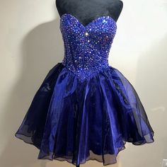 Short Purple Strapless Rhinestones Dress Corset Style Blue And Purple Dress, Corset Dress Short, Rhinestones Dress, Cinderella Aesthetic, Dresses Hoco, Dress Corset, Hoco Dress, Social Dresses, 16 Dress