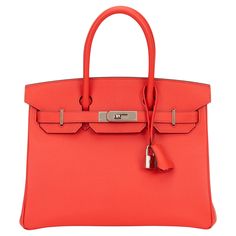 Hermès gently preloved Birkin bag 30 cm in rose Jaipur epsom leather palladium hardware. Handle drop, 4". Date stamp T , for 2015. Please refer to photos for minimum wear on corners. Comes with: lock, 2 keys, clochette, tirette, , original dust bag and box. Birkin Bag 30, Date Stamp, Birkin 30, Hermes Birkin 30, Hermes Birkin, Birkin Bag, Fashion Handbags, Jaipur, Purses Crossbody