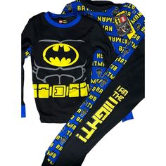 Lego Batman Dc Comics Size 8 4pc Pajama Set Black, Yellow, Blue I Am The Night! Pants And Long Sleeves Mix And Match! Features: Mix And Match Size: Unisex 8 Condition: New With Tags Black Graphic Print Sleepwear For Bedtime, Black Graphic Print Sleepwear, Blue Cotton Character Print Sets, Black Cotton Pajama Party Sets, Blue Cotton Sets With Character Print, Black Cotton Set With Cartoon Print, Black Long Sleeve Graphic Print Sleepwear, Black Long Sleeve Graphic Sleepwear, Black Cartoon Print Sleepwear For Sleepover