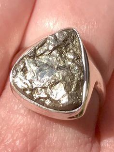 Pyrite Druzy Ring Size 8 - Morganna’s Treasures Pyrite Engagement Ring, Druzy Ring, Druzy, Sterling Silver Rings, Gemstone Rings, Ring Size, Silver Rings, Stone, Sterling Silver