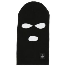 On those days when the winter wind tries to blow you back home, the 3 Hole Mask gives you full head, neck and face protection that doesn't restrict your mouth. The extended neck of this ski mask seals out the wind and the double-layer knit keeps you all kinds of warm. Solid Windproof Balaclava For Streetwear, Black Casual Balaclava For Protection, Black Full Face Balaclava For Cold Weather, Black Windproof Full Face Balaclava, Black Full Face Balaclava For Winter Sports, Black Breathable Balaclava For Cold Weather, Warm Black Balaclava For Outdoor Activities, Black Full Face Balaclava For Protection, Winter Balaclava For Streetwear