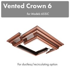 the vented crown 6 for models 6335c is shown in copper and black