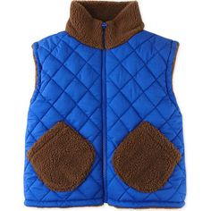 Upgrade your little one's wardrobe by adorning him in this sherpa and wadded reversible vest, featuring a harmonious blend of blue and brown. Style No: BGIL0003 | Gingersnaps | Sherpa & Wadded Taffeta Reversible Vest, (Brown, Size 12Y) | Maisonette collects the best children’s products from around the world (unlike Zulily, Etsy, The Tot, Farfetch Kids, Childrensalon, Crate and Kids, Kohls, Wayfair, Buy Buy Baby, Nordstroms, Mini Boden, J.Crew Factory, or PotteryBarn Kids), creating a curated sho Sherpa Gilet, Girl Trends, Swimming Bathing Suits, Brown Style, Reversible Vest, Boy Accessories, Ginger Snaps, Buy Buy, Blue And Brown