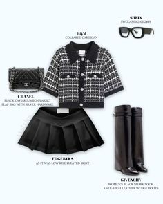 Formal Dining Outfit Women, No Cap Concert Outfit, Givenchy Style Outfits, Houndstooth Christmas Outfit, All Black Outfit Birthday Dinner, Calm Concert Outfit, Fall Designer Outfits, Khaki Overalls Outfit Women, Birthday Outfits Black Women Pants