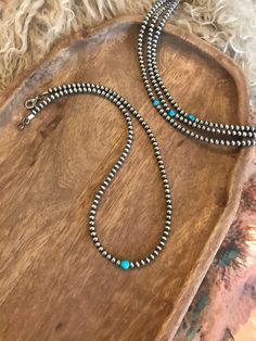 The Aria Necklace-Necklaces-Calli Co., Turquoise and Silver Jewelry, Native American Handmade, Zuni Tribe, Navajo Tribe, Brock Texas Country Girl Jewelry, Navajo Pearls, Nugget Necklace, Cowgirl Jewelry, Necklace Collection, Beautiful Eye, Jewelry Antique, Androgynous Fashion, Royston Turquoise