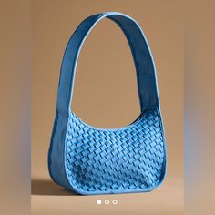 Bnwt Woven Neoprene Shoulder Bag * Neoprene; Cotton Lining * One Inner Zip Pocket * Zipper Closure * Imported Dimensions * 7"H, 11"W, 4.5"D * 11.5" Strap Drop Color: Blue Anthropologie Bags, 7 H, Zip Pockets, Anthropologie, Color Blue, Bag Lady, Shoulder Bag, Zipper, Women Shopping