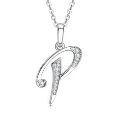 46995529793809 Elegant Silver Initials Jewelry, Elegant Silver Jewelry With Initials, Elegant Personalized Diamond White Necklace, Formal Initials Jewelry In Cubic Zirconia, Formal Initials Jewelry With Cubic Zirconia, Formal Initials Cubic Zirconia Jewelry, Sterling Silver Initial Pendant Necklace For Formal, Formal Sterling Silver Initial Pendant Necklace, Silver Cubic Zirconia Diamond Necklace With Gemstone