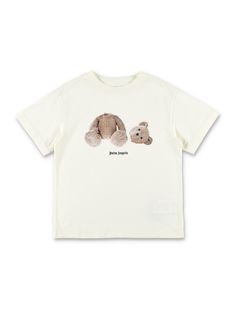 Bear T-shirt By Palm Angels. Featuring: Regular Fit Cotton Fabric Classic Crew Neck Design Short Sleeves Iconic Teddy Bear Graphic Print Palm Angels Logo PrintComposition: 100% cotton Teddy Bear Graphic, Angel Kids, Hogan Shoes, Angel Bear, Fendi Wallet On Chain, Wang Dress, Angels Logo, Bear Graphic, Kenzo Kids