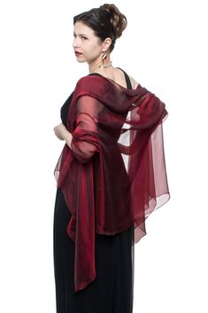 This shawl wrap has semi-sleeves, which designed to hold this wrap on your forearms, with chic and elegance. (Be noted it is not a cardigan jacket) Color: #0.204 Burgundy IMPORTANT! Product images/colors are for reference only. If you require an exact match, please order a swatches: - https://www.etsy.com/listing/183186969/swatches-of-iridescent-chiffon-one-of-35?ref=shop_home_active_5 - https://www.etsy.com/listing/110137147/silk-fabrics-swatches-set?ref=shop_home_active_2 Sizes: One size fits Shades Of Magenta, Shawl Outfit, Star Shawl, Alternative Design, Wedding Shawls, Red Shawl, Evening Shawls, Chiffon Shawl, Elegant Scarves