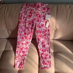 Nwt!! Orange, White, Pale Pink And Dark Pink Floral Design. 2 Media Pockets On The Sides. Length Is Approx 31 Inches And Inseam Is Approx 21 Inches. Pet And Smoke Free Home Floral Print Leggings For Spring Loungewear, Spring Pink Leggings For Loungewear, Stretch Floral Print Loungewear Pants, Stretch Floral Print Pants For Loungewear, Pink Floral Print Full-length Pants, Pink Full-length Floral Print Pants, Full Length Pink Floral Print Pants, Fitted Floral Print Leggings For Loungewear, Stretch Pink Floral Print Pants