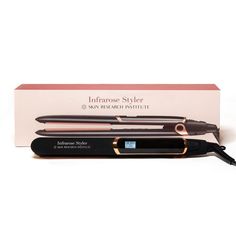 Skin Research Institute Infrarose Styler Hair Curler Flat Iron Tourmaline Styling Shine Enhancing Curling Straightener Tool Luxury Styling Tool Condition New Unused Open Box Infrared Iron, Curler, Styler, Enhancer Product Benefits: Shine Enhancing, Curling, Hair Styling Iron Shape: Straight Brand: Skin Research Institute Hair Type: Wavy, Frizzy, Curly, Thin, Damaged Power Source: Corded Electric Color: Black & Rose Gold Material: Ceramic, Tourmaline Heater Material: Tourmaline View All Photos Cl Styler Hair, Flat Irons Best, Curls With Straightener, African American Hair, Flat Irons, Styling Iron, Hair Iron, Women Skin, Flat Iron Hair Styles