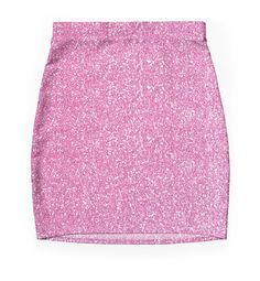 Super stretchy and durable polyester mini skirt. Vibrant, high-quality sublimation print across the front and back. Size range XXS-2XL. pink Glitter Mini Skirt, Pink Sequin Skirt, Mini Skirt Pink, Swift Outfits, Glitter Outfit, Hot Pink Skirt, Sparkly Shorts, Sparkly Skirt, Glitters Skirt