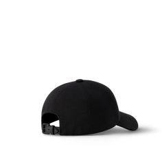 LOUIS VUITTON® - Aerogram Cotton Cap - Black Cap Collection, Louis Vuitton Official, Adjustable Belt, Men's Collection, Latest Design, Baseball Cap, Calf Leather, Leather Straps, Accessories Hats