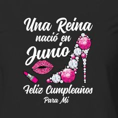 a queen born in february happy birthday to me t - shirt design with high heels and lipstick