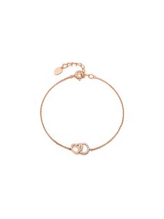 Composition : Silver 925, rose gold plating, cubic zirconiaColor : goldCountry of Origin : Republic of Korea Elegant Rose Gold Sterling Silver Bracelet, Rose Gold Cubic Zirconia Gold Bracelet As Fine Jewelry, Dainty Rose Gold Chain Bracelet With Cubic Zirconia, Dainty Rose Gold Cubic Zirconia Chain Bracelet, Fine Jewelry Rose Gold Cubic Zirconia Chain Bracelet, Rose Gold Cubic Zirconia Chain Bracelet Fine Jewelry, Cubic Zirconia Diamond Bracelet In Rose Gold For Gift, Rose Gold Cubic Zirconia Chain Bracelet, Women Accessories Jewelry