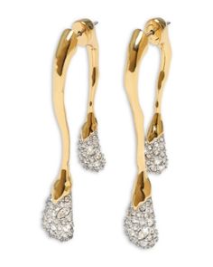 Alexis Bittar Solanales Crystal Front Back Link Earrings Link Earrings, Alexis Bittar, Accessories Jewelry Earrings, Online Earrings, Accessories Jewelry, Crystals And Gemstones, Silver Gold, Silver Earrings, Jewelry Accessories