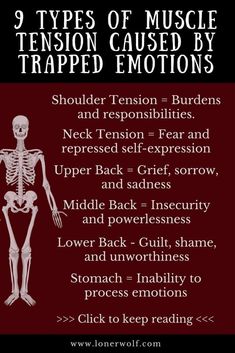 Trapped Emotions, Types Of Muscles, Shoulder Tension, Gentle Parenting, Muscle Tension, Mental And Emotional Health, Sciatica, Health Info, Holistic Healing