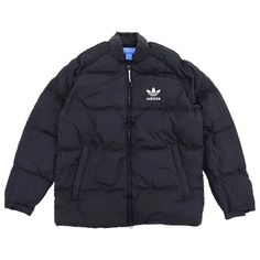 Offering A Distinctive Take On An Outerwear Staple, The Adidas Superstar Down Jacket Is Celebrated As A Street Fashion Essential. A Winter Ready Piece Of Outerwear, Constructed From A Nylon Shell, It’s Bulked Out With Full Duck And Feather Down For Maximum Warmth. Two Hand Warmer Pockets Feature To The Front, With Two Internal Chest Pockets. Its Finished With A Ribbed Neckline And Elasticated Cuffs. 100% Nylon Shell 80% Duck Down, 20% Feather Fill Zip Closure Trefoil Logo Hand Warmer Pockets Ela Long Sleeve Nylon Track Jacket For Winter, Streetwear Track Jacket With Padded Collar, Classic Winter Outerwear For Streetwear, Sporty Puffer Outerwear With Long Sleeves, Fall Sports Outerwear With Padded Collar, Classic Fitted Winter Track Jacket, Winter Track Jacket With Padded Collar, Classic Nylon Winter Outerwear, Classic Nylon Outerwear For Winter