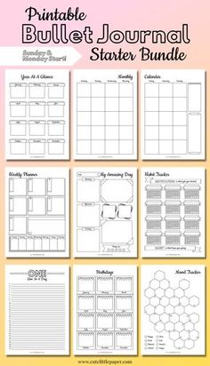 Printable Bullet Journal, Bullet Journal Pages, Bullet Journal Page, Journal Pages Printable, Bullet Journal For Beginners, Bullet Journal Ideas Templates, Creating A Bullet Journal, Bullet Journal Paper, Bullet Journal Printables