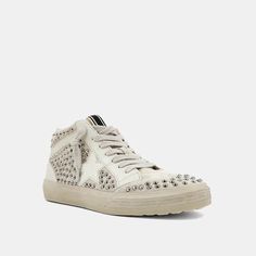 Shu Shop Severine Silver Studded High Top Sneakers – Purple Door Boutique Purple Door, Sneaker Trend, High Tops Sneakers, Vintage Sneakers, Pets For Sale, Vintage Couture, Capri Blue, Retro Sneakers, Shoe Gifts