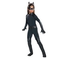 Selena Kyle is always well dressed when she is prowling the streets of Gotham. Your child can be too when she wears the Catwoman Deluxe Kids Costume. The all-black set includes a jumpsuit, eye mask, belt, gloves and headpiece, everything you need to be Batman's sometimes girlfriend, sometime nemesis. Catwoman Costume For Kids, Super Villain Costumes, Batman Costume For Boys, Dark Knight Rises Catwoman, Catwoman Halloween Costume, Rainbow Dash Costume, Catwoman Costume, Black Catsuit, Catwoman Cosplay