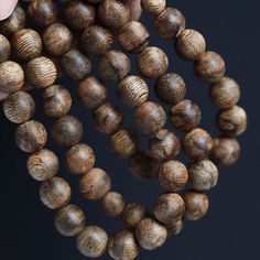 Cambodian Agarwood 108 Beads Mala Bracelet Necklace – Buddhaandlive Beads Mala, 108 Mala Beads, 108 Bead, Mala Bracelet, Mala Beads, Bracelet Necklace, Buddhism, Incense, Worship