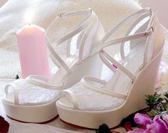 6 cm , 8 cm , 10 cm , 11 cm , 12 cm , 13 cm and 14 cm heel length options Ivory , White Color options Note : Guipure model on shoes can be changed by us according to available guipure models . Platform Wedge Sandals With Round Toe For Wedding, Elegant Cream Wedge Sandals For Party, White Wedge Heel Heels For Wedding, Elegant Open Toe Wedge Sandals For Wedding, White Wedge Sandals For Wedding, White Wedge Heel Sandals For Wedding, Closed Toe Platform Sandals For Wedding, Open Toe Platform Wedge Sandals For Wedding, Elegant White Wedge Sandals For Wedding