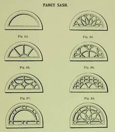 an old book with different types of windows