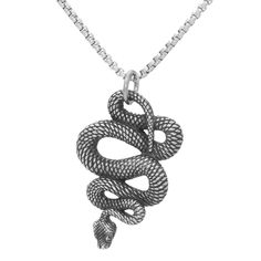 PRICES MAY VARY. This pendant necklace with stainless steel material. The chain length is 55 cm,the chain is not adjustable. This product includes pendant and box chain necklace. The weight of this snake pendant necklace is 33.9 grams. The dimensions of the pendant is 45mm (height) x 30mm (width). Balaijor Fashion Hip Hop Jewelry stands out for its unique style, incorporating fashion, trend, and hip-hop elements into jewelry designs to create jewelry pieces that stand out from the rest.

As an i Snake Shape Box Chain Metal Necklace, Metal Necklace With Curb Chain For Gift, Symbolic Snake-shaped Necklace For Gift, Stainless Steel Necklace With Adjustable Snake Chain, Stainless Steel Snake Chain Necklace With Adjustable Chain, Symbolic Snake Necklace As A Gift, Symbolic Snake Shaped Necklace For Gift, Silver Charm Necklace With Curb Chain For Gift, Metal Snake-shaped Necklace For Gift