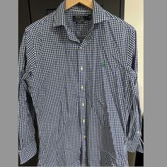 Size 15.5 Neck 32-33 Sleeve New Without Tags Casual Plaid Dress Shirt For Business, Business Plaid Button-up Top, Plaid Button-up Business Tops, Plaid Button-up Tops For Business, Plaid Top For Business In Spring, Casual Gingham Long Sleeve Dress Shirt, Gingham Button-up Shirt For Business, Business Gingham Cotton Top, Long Sleeve Gingham Shirt With Button Closure