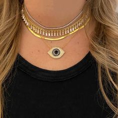 Onyx Crystal, Sun Necklace, Black Gems, Sapphire Studs, Crystal Choker, Tennis Necklace, Clear Crystals, Gold Plated Silver, Gold Studs