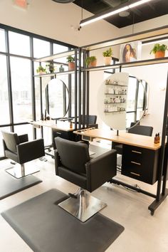 the salon is clean and ready for customers to use