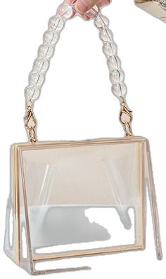 Trendy Rectangular Bag For Parties, Clear Portable Shoulder Bag, Portable Clear Shoulder Bag, Trendy Party Clutch Box Bag, Portable Rectangular Plastic Bag, Plastic Shoulder Bag, Rectangular Plastic Shoulder Bag For Gift, Trendy Rectangular Box Bag For Party, Trendy Rectangular Shoulder Bag For Parties