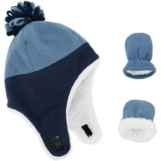 Zando Toddler Kids Winter Warm Fleece Lined Beanie Knit Hat with Ear Flaps for Baby Girls Boys Notice: 1.Strechy Size: Sizes S suggest to 2-12 Month infant, M suggest to 1-2 Ages baby, for SIZE S & M, the mittens do not have thumbs; L suggest to 2-4 Ages toddler, the mittens have thumbs. 2.Warm and Comfortable: Baby hat and mittens, made from soft and comfortable Polyester materials, double layered with soft and fuzzy sherpa lining. Naturally warm fleece, a little water resistant. All day cozy t Warm Blue Hats For Winter, Navy Adjustable Hat For Winter, Adjustable Navy Winter Hat, Navy Adjustable Winter Hat, Blue Winter Outdoor Hat, Baby Boy Winter Hats, Toddler Winter Hat, Baby Hat And Mittens, Boys Winter Hats