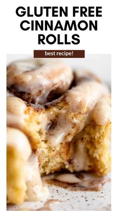 gluten - free cinnamon rolls are the best recipe ever