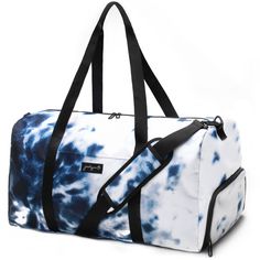 Heading away for a long weekend? This extra-large travel duffel will hold everything you need and keep you organized. The bag has an easy-access front pocket, a large side pocket to store your shoes, and an interior pocket with a zipper to keep your items, including toiletries, secure. Use it as a travel bag, yoga bag, hospital bag, maternity bag, or gym bag. It’s nice and roomy, so you can fit all your gear in one place. Color: Tie Dye. Gender: female. Age Group: adult. Pattern: Tie Dye Design. Small Gym Bag, Bag With Shoe Compartment, Overnight Travel Bag, Gym Tote, Steel Toe Boots, Yoga Bag, Lightweight Bag, Hospital Bag, Travel Duffel