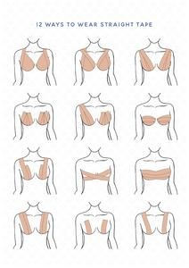 Bh Tricks, Bra Tape, Low Cut Dress, Boob Tape, Bra Hacks, Kleidung Diy, Populaire Outfits, Cut Dress, Mode Ootd