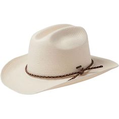 With classic Old West style built to last, the Brixton Range Straw Cowboy Hat wicks the sweat from our brow, shades our neck from the sun, and shields our face from the much-needed rain as we road trip through the plains. Straw Cowboy Hat, Rain Hat, Hiking Outfit, Old West, Cowboy Hat, Wicks, Hats For Men, Cowboy Hats, The Sun