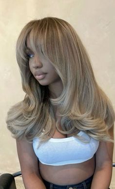 4b Curls, Wig Inspiration, 2023 Hairstyles, Cherry Girl, Wig Collection, Golden Blonde Hair, Birthday Hairstyles, Ginger Hair Color