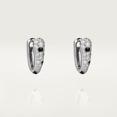 CRN8515155 - Panthère de Cartier earrings - White gold, onyx, diamonds Cartier Panther, Cartier Earrings, Bvlgari Jewelry, Earrings White Gold, Alexis Bittar Jewelry, Expensive Jewelry Luxury, Cartier Panthere, Platinum Earrings, Expensive Jewelry