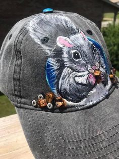 Handpainted hat I will work from your photos or special request. Each hat is made to order. Painted Apparel, Hand Painted Hats, Painted Hats, Head Bands, Custom Hand Painted, Hand Painting, Baseball Caps, Trucker Cap, Baseball Cap