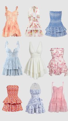 Summer dresses #dresses #summerdresses #outfitinspo #summer #dress Shuffles Summer, Holiday Outfits Summer, Cute Formal Dresses, Beachy Outfits, 2024 Outfits, Preppy Summer Outfits, Casual Preppy Outfits, Trendy Outfits For Teens, Square Neck Dress