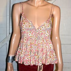 You Are Viewing A Cute Boho Tank Top By Patrons Of Peace Sz M, 100% Rayon, Beige/Salmon, Measurements Were Made With The Garment Lying Flat An Unstretched Bust 34", Shoulder To Bottom Of Hem 19",. The Top Is Nwt. Orange Floral Print Tops For Summer, Orange Cami Top For Summer, Orange Cami Top For Spring, Apricot Sleeveless Beach Tops, Summer Apricot Tops For Vacation, Apricot Summer Tops For Vacation, Fitted Floral Print Peach Tops, Fitted Peach Floral Print Tops, Orange Floral Print Beach Top